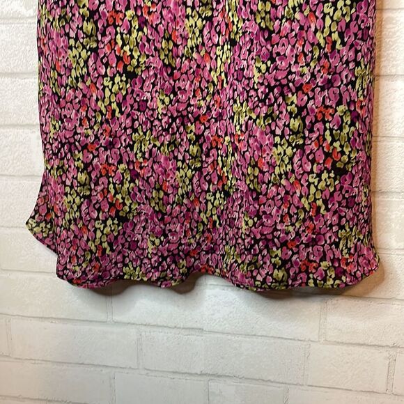 A Wild Thyme Size 14 VTG Y2K 90’s Chic floral short sleeve dress with a vibrant - Picture 4 of 12